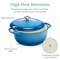 Best Choice Products 7.5 Quart Enamel Cast-Iron Dutch Oven, Heavy-Duty Cookware w/ Dual Handles, Lid